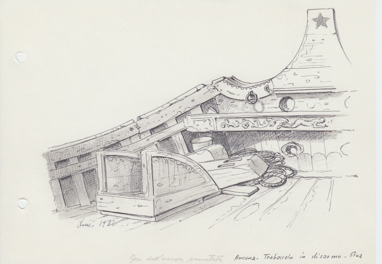 139 Ancona - trabaccolo in disarmo - prua